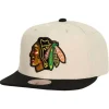 Mitchell & Ness Snapback-Vintage Cream Snapback Chicago Blackhawks