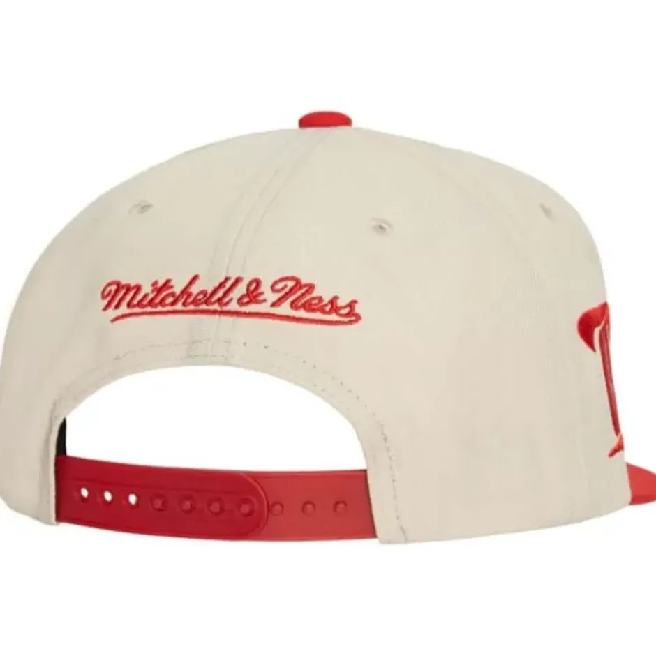 Mitchell & Ness Snapback-Vintage Cream Snapback Detroit Red Wings