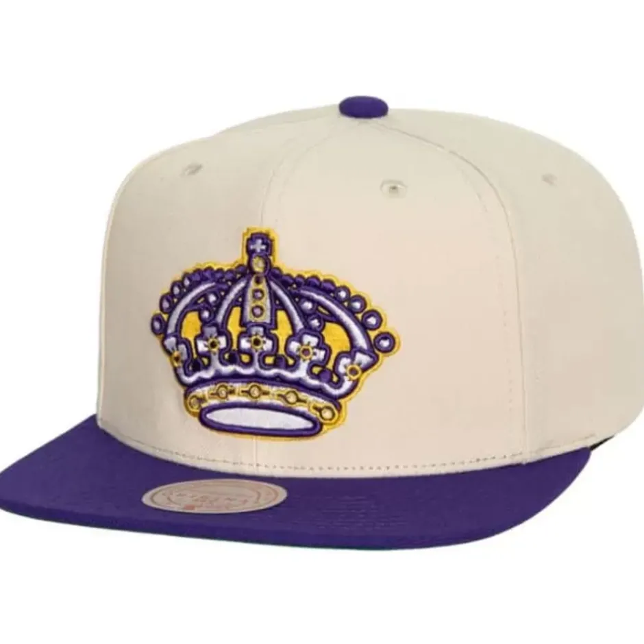 Mitchell & Ness Snapback-Vintage Cream Snapback Los Angeles Kings