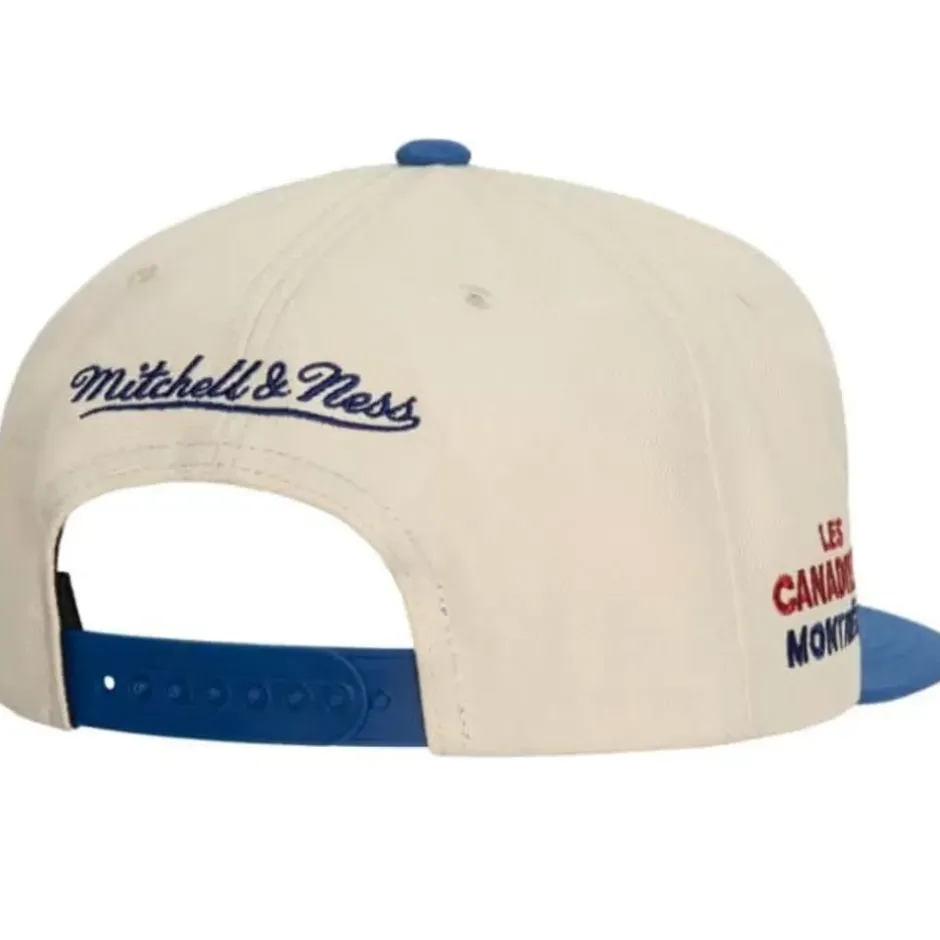 Mitchell & Ness Snapback-Vintage Cream Snapback Montreal Canadiens