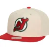 Mitchell & Ness Snapback-Vintage Cream Snapback New Jersey Devils