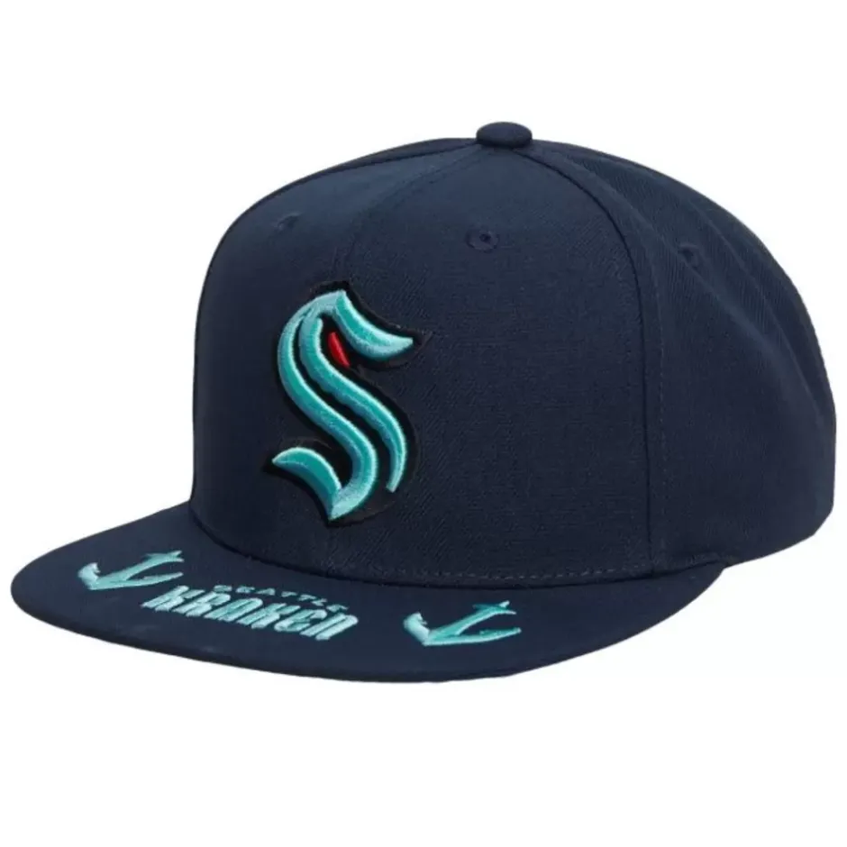 Mitchell & Ness Snapback-Vintage Hat Trick Snapback Seattle Kraken