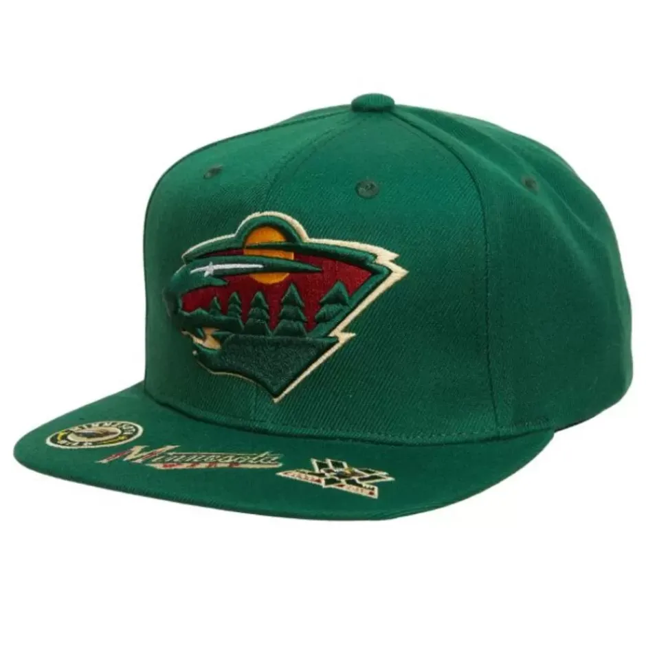 Mitchell & Ness Snapback-Vintage Hat Trick Snapback Minnesota Wild