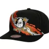 Mitchell & Ness Snapback-Vintage Paintbrush Snapback Anaheim Ducks