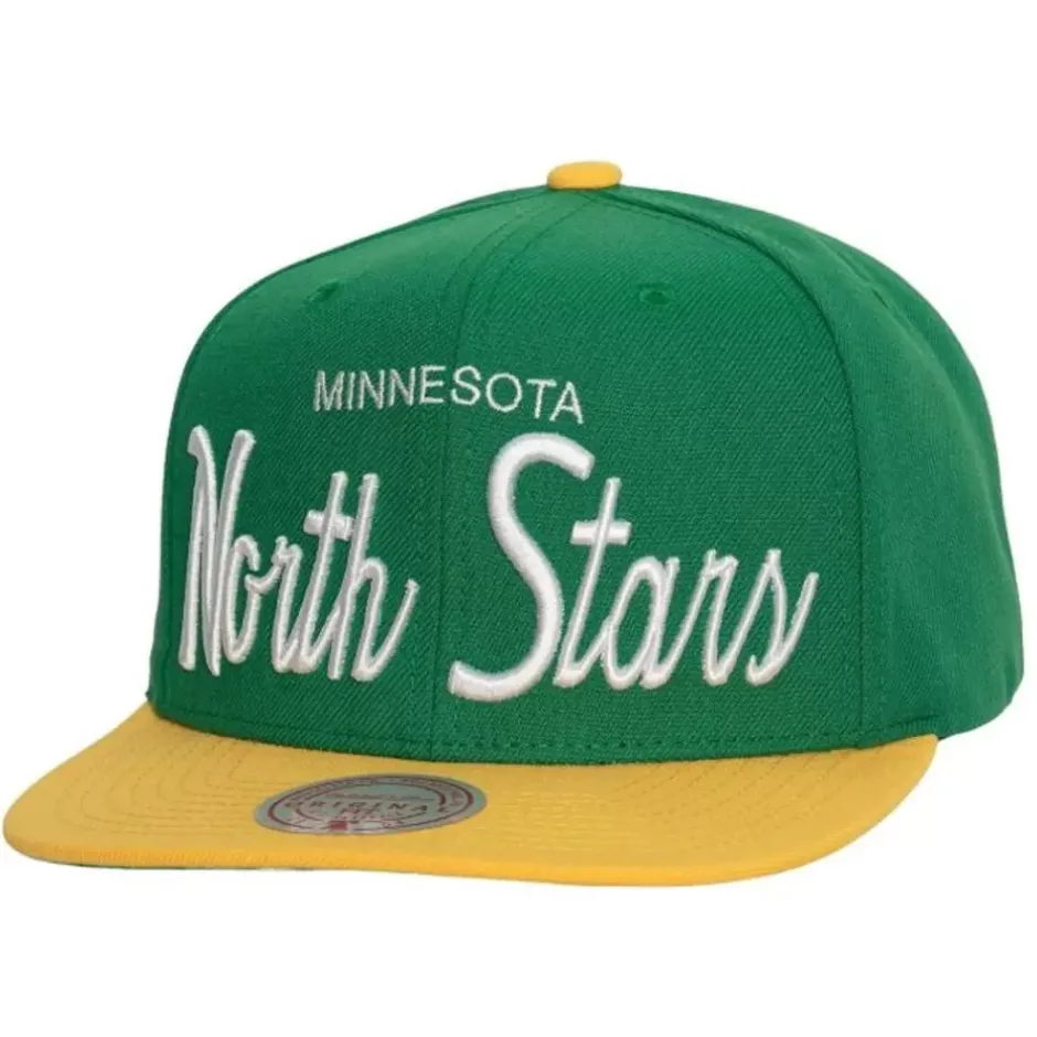 Mitchell & Ness Snapback-Vintage Script Snapback Minnesota North Stars