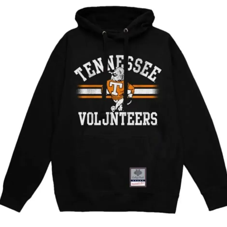 Men Mitchell & Ness Hoodies & Sweatshirts-Vintage Stripes Pullover University Of Tennessee