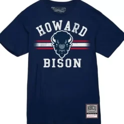 Men Mitchell & Ness T-Shirts & Tops-Vintage Stripes Tee Howard University