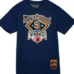 Men Mitchell & Ness T-Shirts & Tops-Vintage Tee San Diego Padres