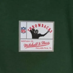 Men Mitchell & Ness Hoodies & Sweatshirts-Vtg Super Bowl Crew Green Bay Packers