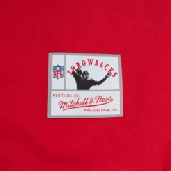 Men Mitchell & Ness Hoodies & Sweatshirts-Vtg Super Bowl Crew Kansas City Chiefs
