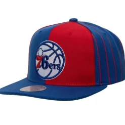 Mitchell & Ness Snapback-What The Pinstripe Snapback Philadelphia 76Ers