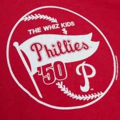 Men Mitchell & Ness T-Shirts & Tops-Whiz Kids Philadelphia Phillies