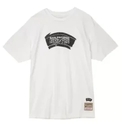 Men Mitchell & Ness T-Shirts & Tops-Wild Life Mid-Weight Tee San Antonio Spurs