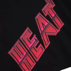 Woman Mitchell & Ness Hoodies & Sweatshirts-Womens Big Face 4.0 Crop Hoodie Miami Heat