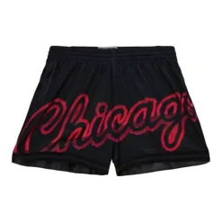 Woman Mitchell & Ness Shorts-Womens Big Face 4.0 Shorts Chicago Bulls