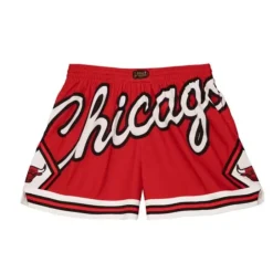Woman Mitchell & Ness Shorts-Women'S Big Face 3.0 Shorts Chicago Bulls