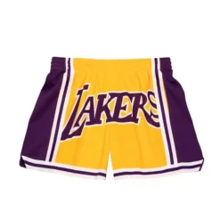 Woman Mitchell & Ness Shorts-Women'S Big Face 3.0 Shorts Los Angeles Lakers