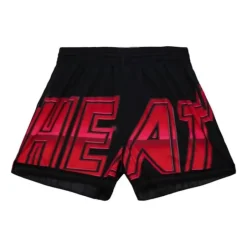 Woman Mitchell & Ness Shorts-Womens Big Face 4.0 Shorts Miami Heat