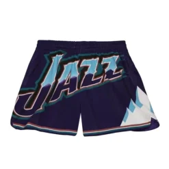Woman Mitchell & Ness Shorts-Women'S Big Face 3.0 Shorts Utah Jazz