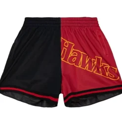 Woman Mitchell & Ness Shorts-Womens Big Face Shorts 5.0 Atlanta Hawks