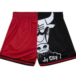 Woman Mitchell & Ness Shorts-Womens Big Face Shorts 5.0 Chicago Bulls