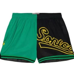 Woman Mitchell & Ness Shorts-Womens Big Face Shorts 5.0 Seattle Supersonics