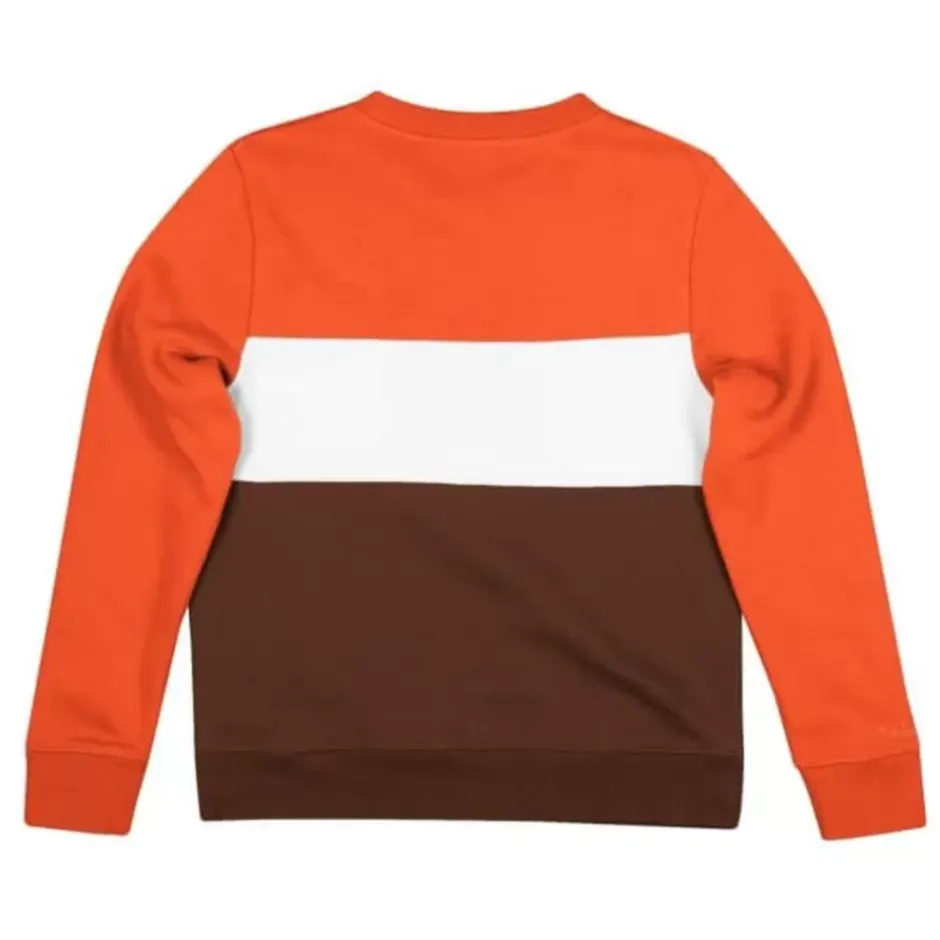 Woman Mitchell & Ness Hoodies & Sweatshirts-Women'S Color Block Crew 2.0 Cleveland Browns