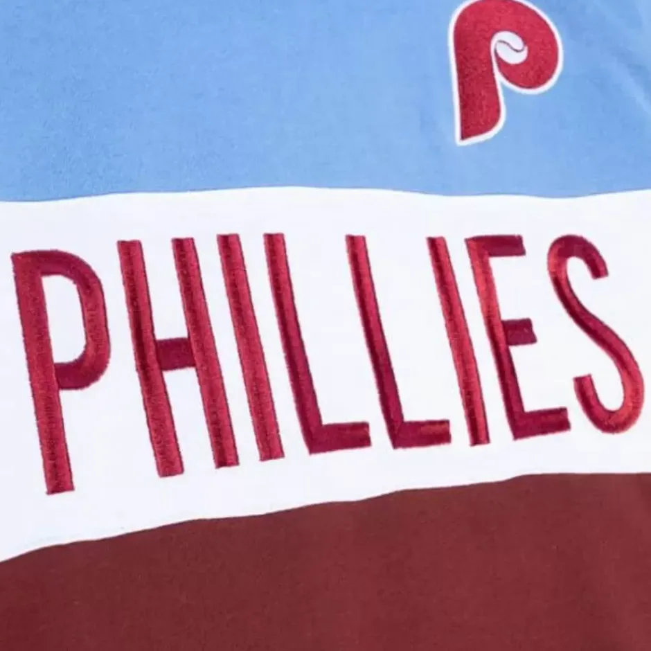 Woman Mitchell & Ness Hoodies & Sweatshirts-Women'S Color Block Crew 2.0 Philadelphia Phillies