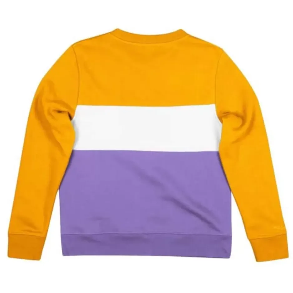 Woman Mitchell & Ness Hoodies & Sweatshirts-Women'S Color Block Crew 2.0 Los Angeles Lakers
