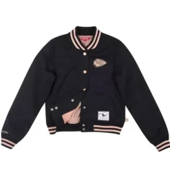 Woman Mitchell & Ness Jackets & Outerwear-Womens Frontline Mesh Button Up Jacket Kansas City Chiefs
