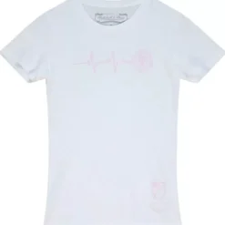 Woman Mitchell & Ness T-Shirts & Tops-Womens Heart Beat Tee Inter Miami Cf