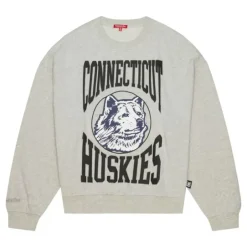 Woman Mitchell & Ness Hoodies & Sweatshirts-Women'S Logo Lightweight Crew 3.0 University Of Connecticut