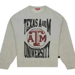 Woman Mitchell & Ness Hoodies & Sweatshirts-Women'S Logo Lightweight Crew 3.0 Texas A&M University