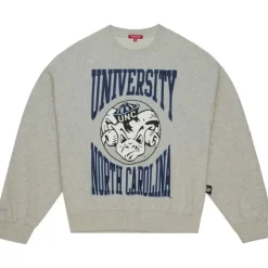 Woman Mitchell & Ness Hoodies & Sweatshirts-Women'S Logo Lightweight Crew 3.0 University Of North Carolina