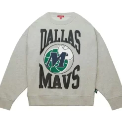 Woman Mitchell & Ness Hoodies & Sweatshirts-Women'S Logo Lt Crew 3.0 Dallas Mavericks