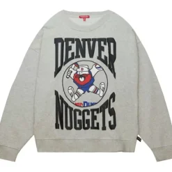 Woman Mitchell & Ness Hoodies & Sweatshirts-Women'S Logo Lt Crew 3.0 Denver Nuggets