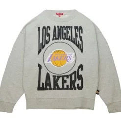 Woman Mitchell & Ness Hoodies & Sweatshirts-Women'S Logo Lt Crew 3.0 Los Angeles Lakers