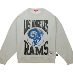 Woman Mitchell & Ness Hoodies & Sweatshirts-Women'S Logo Lt Crew 3.0 Los Angeles Rams