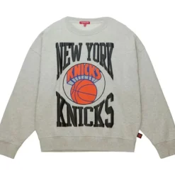 Woman Mitchell & Ness Hoodies & Sweatshirts-Women'S Logo Lt Crew 3.0 New York Knicks