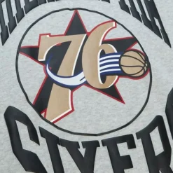 Woman Mitchell & Ness Hoodies & Sweatshirts-Women'S Logo Lt Crew 3.0 Philadelphia 76Ers