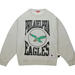 Woman Mitchell & Ness Hoodies & Sweatshirts-Women'S Logo Lt Crew 3.0 Philadelphia Eagles