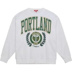 Woman Mitchell & Ness Hoodies & Sweatshirts-Womens Logo Lt Crew 2.0 Portland Timbers