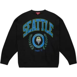Woman Mitchell & Ness Hoodies & Sweatshirts-Womens Logo Lt Crew 2.0 Seattle Sounders Fc