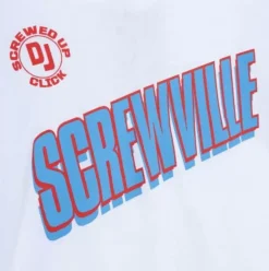 Woman Mitchell & Ness T-Shirts & Tops-Womens M&N X Dj Screw Screwville Crop Pullover