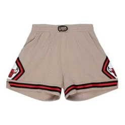 Woman Mitchell & Ness Shorts-Womens Mushroom Shorts Chicago Bulls