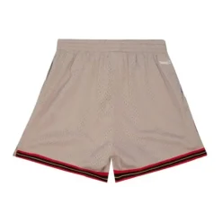 Woman Mitchell & Ness Shorts-Womens Mushroom Shorts Philadelphia 76Ers