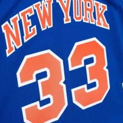 Woman Mitchell & Ness T-Shirts & Tops-Womens N&N Crop Tank New York Knicks 1991 Patrick Ewing