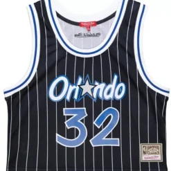 Woman Mitchell & Ness T-Shirts & Tops-Womens N&N Crop Tank Orlando Magic 1995 Shaquille O'Neal