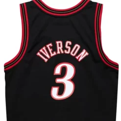 Woman Mitchell & Ness T-Shirts & Tops-Womens N&N Crop Tank Philadelphia 76Ers 2000 Allen Iverson