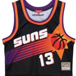 Woman Mitchell & Ness T-Shirts & Tops-Womens N&N Crop Tank Phoenix Suns 1996 Steve Nash